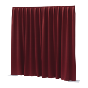 Rood Doek Pipe &amp; Drape Systeem 3m Hoog Verhuur 