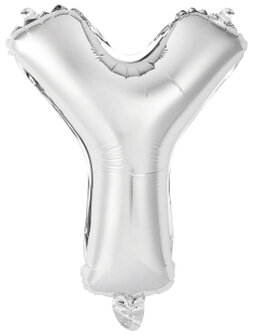 Riethmuller Zilver Letter &#039;Y&#039; Folie Ballon 35cm