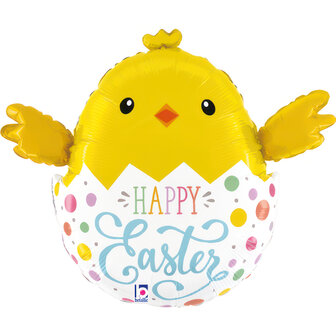 Betallic Kuiken in Ei &#039;Happy Easter&#039;  Folie Ballon 61cm