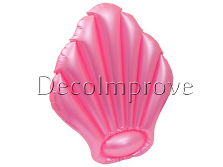 Roze Schelp Opblaasbaar Vlot Verhuur