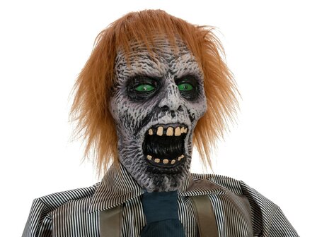 Zombie met Kettingzaag Animatron Bewegend Figuur