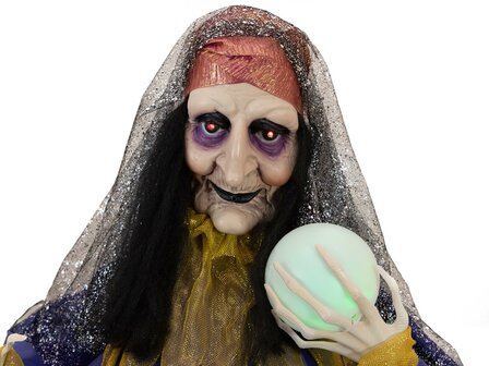 Waarzegster Animatron Bewegend Figuur