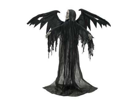 Zwarte Engel Animatron Bewegend Figuur