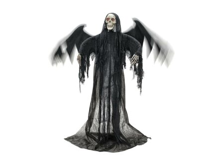 Zwarte Engel Animatron Bewegend Figuur