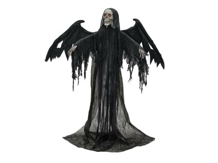 Zwarte Engel Animatron Bewegend Figuur