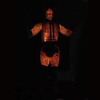 Ox Demoon Koning Animatron Bewegend Figuur