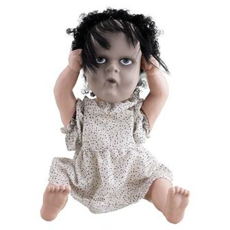 Gemaskerde Baby Pop Animatron Bewegend Figuur