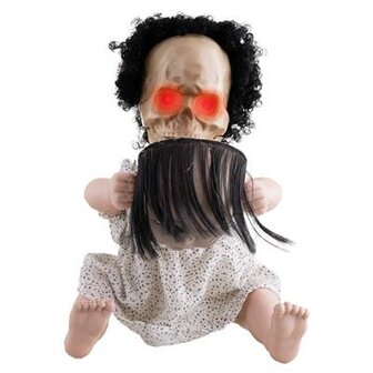 Gemaskerde Baby Pop Animatron Bewegend Figuur