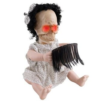 Gemaskerde Baby Pop Animatron Bewegend Figuur