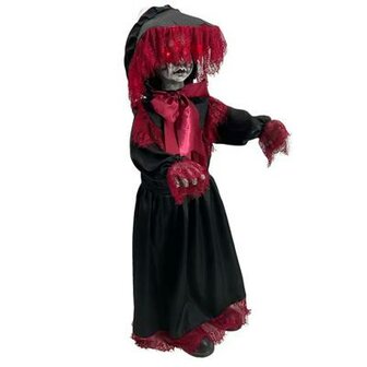 Victoriaans Zombie Meisje Animatron Bewegend Figuur
