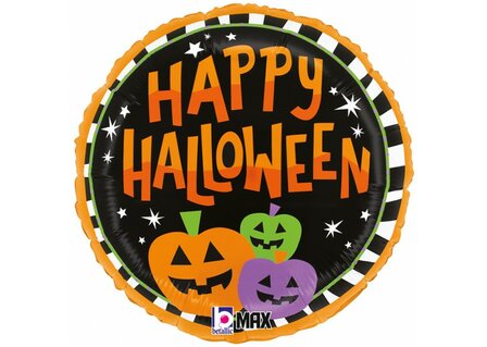 Grabo Pompoenen &#039;Happy Halloween&#039; Folie Ballon 45cm