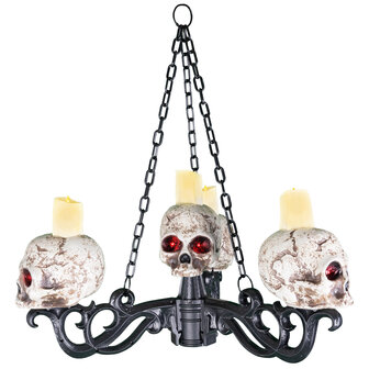Schedel Kroonluchter met Licht 3-in-1