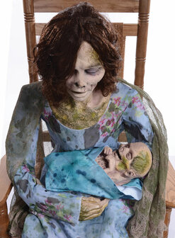 Schommelende Beschimmelde Mama Animatronic Bewegend Figuur