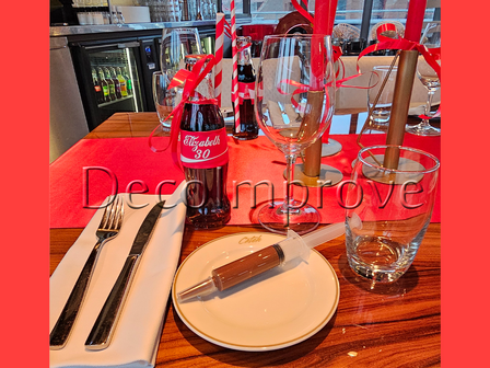 Tafelsetting Medium Coca-Cola &amp; Nutella &ndash; Unieke Themasetting voor Feesten &amp; Events