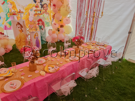 Kids Tafelsetting Prinsessen &ndash; Luxe thematische tafeldecoratie voor kinderen