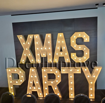 Lichtletters XMAS PARTY Backdrop