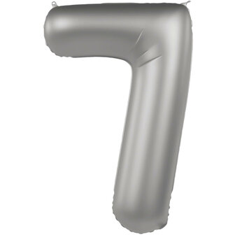 Folat Moonlight Silver Cijfer '7' Folie Ballon 86cm