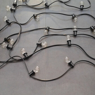 LED Prikkabel 25M met Heldere Warm witte LED Lampen 02