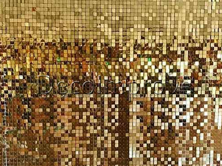Goud Lovertjes Shimmerwall Sequin Backdrop 180x180cm Verhuur