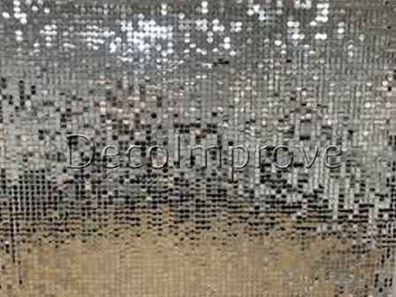 Zilver Lovertjes Shimmerwall Sequin Backdrop 180x180cm Verhuur