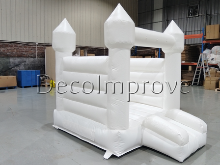 Wit Springkasteel Springkussen 3x3m Verhuur