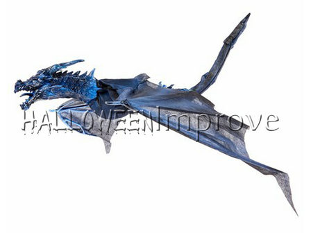 Blauwe Draak Animatron Bewegend Figuur Verhuur