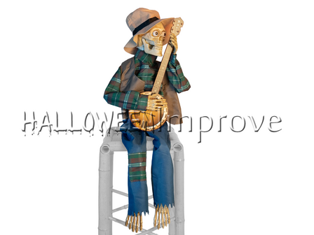 Banjo Spelende Skelet Animatron Bewegend Figuur Verhuur