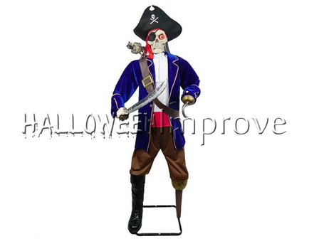 Piraten Kapitein met Papegaai Animatron Bewegend Figuur Verhuur