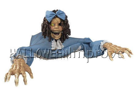 Griezelig Kruipend Meisje Animatron Bewegend Figuur Verhuur