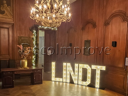 Lichtletters set van 5 Backdrop