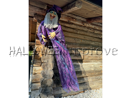 Paarse Heks Staand Figuur