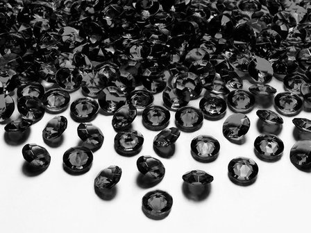 Zwart Tafel Kristallen Diamant 12mm 100st