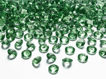 Groen Tafel Kristallen Diamant 12mm 100st