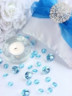 Turquoise Tafel Kristallen Diamant 12mm 100st