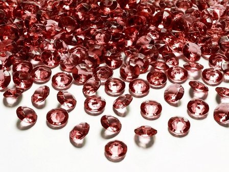 Diep Rood Tafel Kristallen Diamant 12mm 100st
