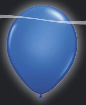 Ballonnen met LEDverlichting Latex Licht Blauw 5st