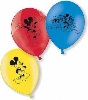 Anagram Mickey Mouse Latex Ballonnen RGB 10st