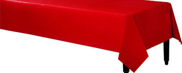 Appel Rood Plastic Tafelkleed 140x280cm