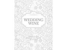 Wijnfles &#039;Wedding Wine&#039; Flessenlabel 50st
