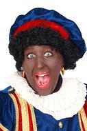 Zwarte Piet Pruik Standaard