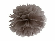 Bruin Pompom Decoratie 35cm Brown