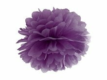 Violet Paars Pompom Decoratie 35cm Violet