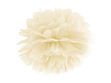 Creme Pompom Decoratie 35cm Cream