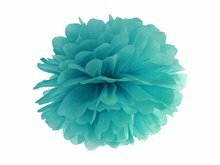 Donker Zee Groen Pompom Decoratie 35cm Dark Teal