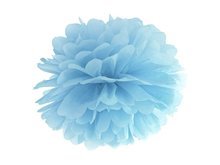 Licht Mistig Blauw Pompom Decoratie 35cm Light Misty Blue