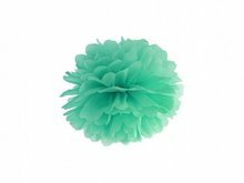 Donker Mint Pompom Decoratie 25cm Dark Mint