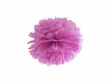 Pruim Paars Pompom Decoratie 25cm Plum