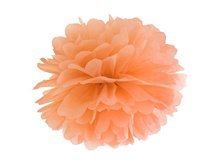 Licht Oranje Pompom Decoratie 35cm Light Orange