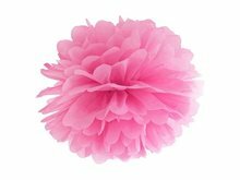 Roze Pompom Decoratie 35cm Pink