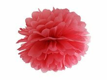 Rood Pompom Decoratie 35cm Red